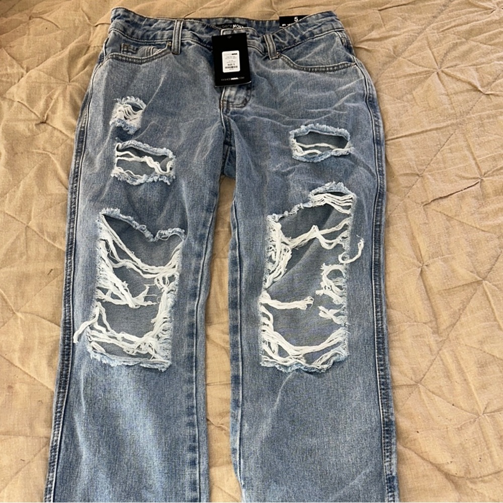 Fashion Nova Distressed Jeans